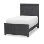 Complete Panel Bed Twin 33 Black Finish Youth Beds Black 9