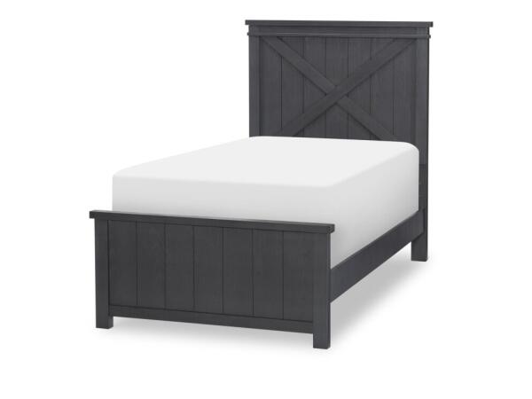 Complete Panel Bed Twin 33 Black Finish Youth Beds Black