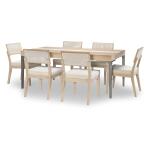 Complete Leg Table With Stone Insert Dining Sets Cream 18