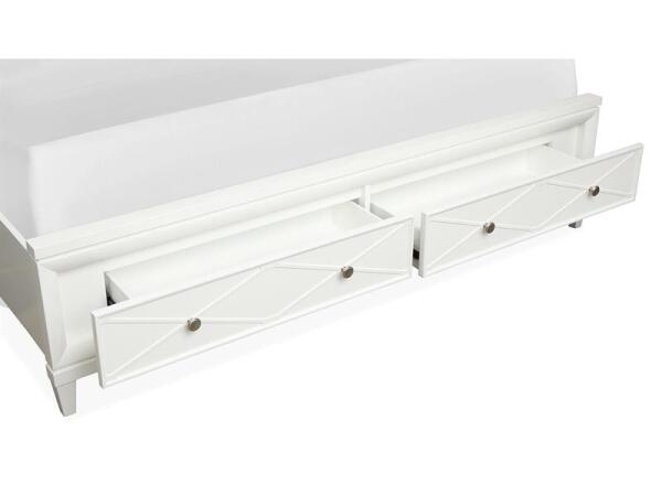 Springhouse Complete Cal.King Panel Storage Bed w/Upholstered Headboard - Image 5