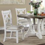 Lorelei Wood 54″ Round Dining Table Base SU Dining Table Bases Cream
