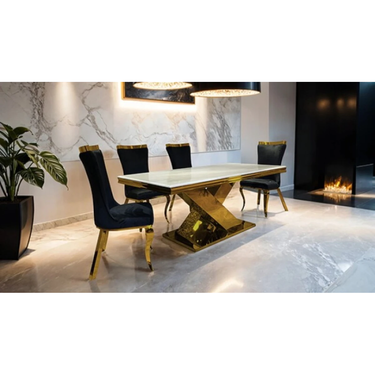 Basilicata Gold Chair (2/CTN) - Image 2