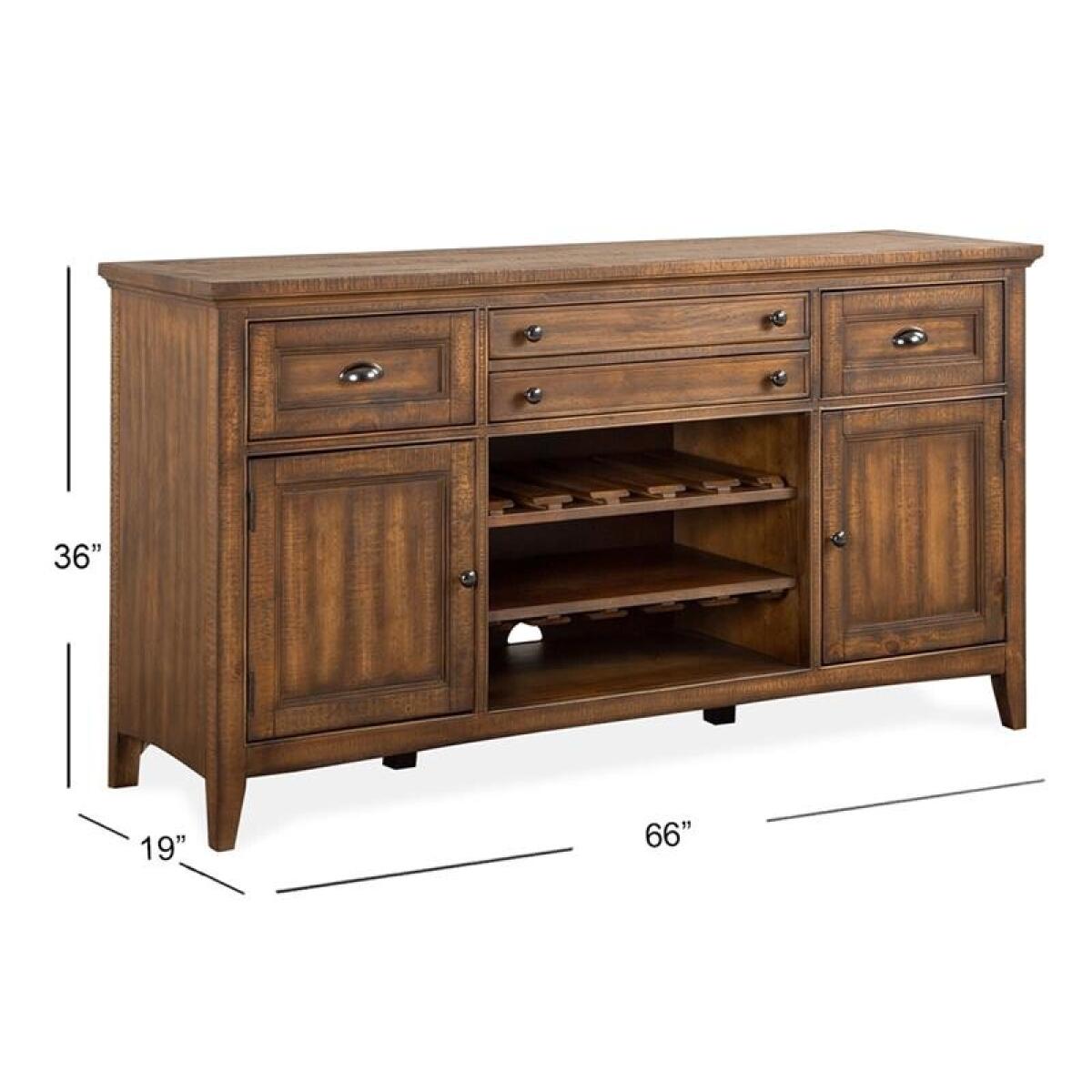 Bay Creek Buffet Dining Storage Brown 7