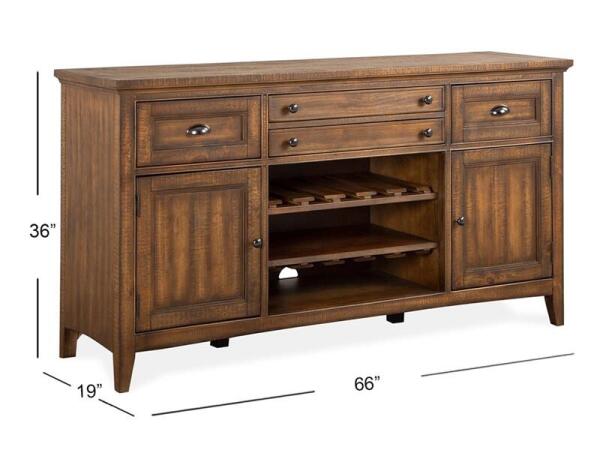Bay Creek Buffet Dining Storage Brown 19