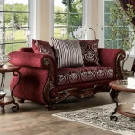 Sassari Loveseat Loveseats Burgundy 14