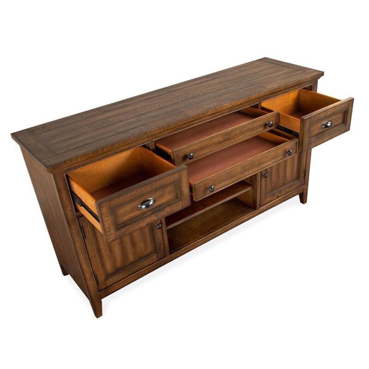 Bay Creek Buffet Dining Storage Brown 8