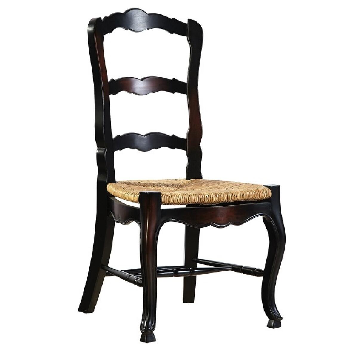French Ladderback Side Chair Chairs & Benches Brown 4