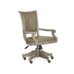 Haleigh Round Table Dining Tables Antique White/Dark Walnut 2