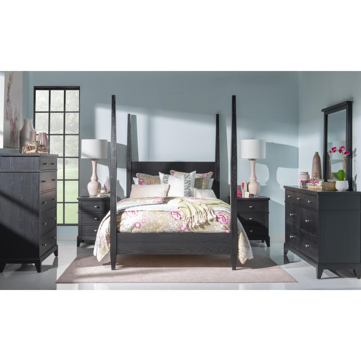 Complete Poster Bed Full 4/6 Blacksmith Youth Beds Black 7