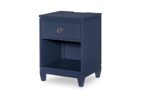 Open Nightstand Blue Finish Nightstands Blue