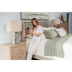 Monterey 2 Drawer Electrified Nightstand Nightstands Brown 11