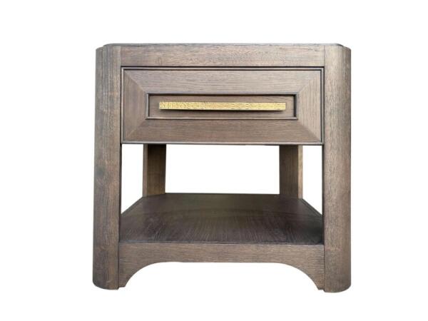 Square End Table With Wood Top End tables Brown