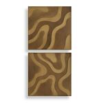 Golden Terrain Wood Wall Decor, S/2