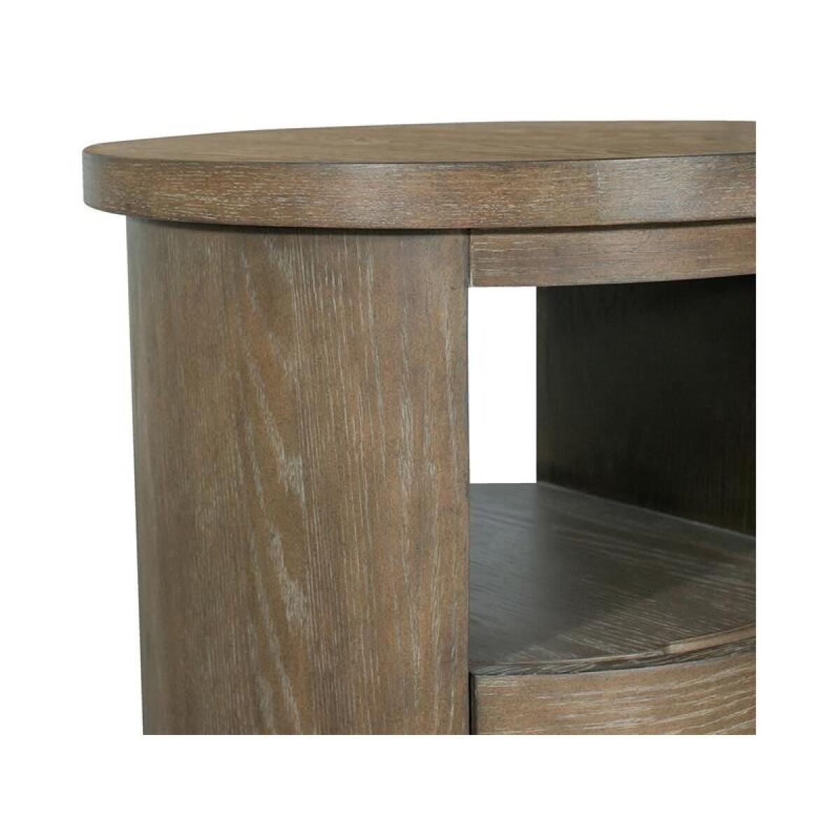 Bosley Lt. Brown Round End Table End tables Brown 11