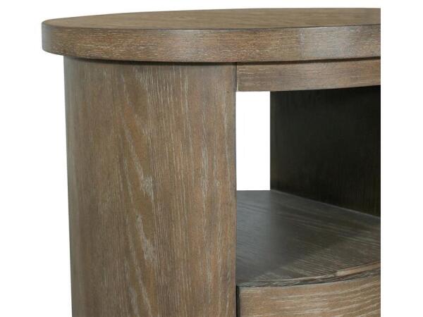 Bosley Lt. Brown Round End Table End tables Brown 23