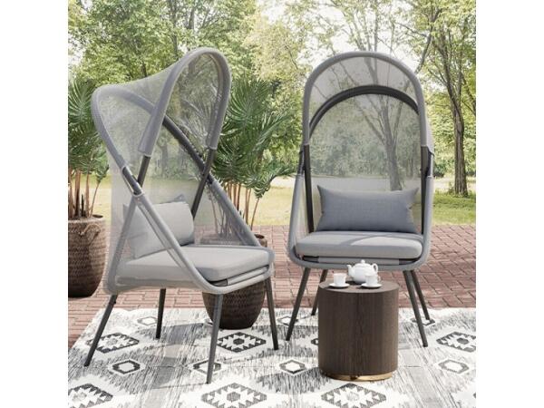 Alverta Foldable Chair (2/Ctn) Outdoor Chairs Furniture of America