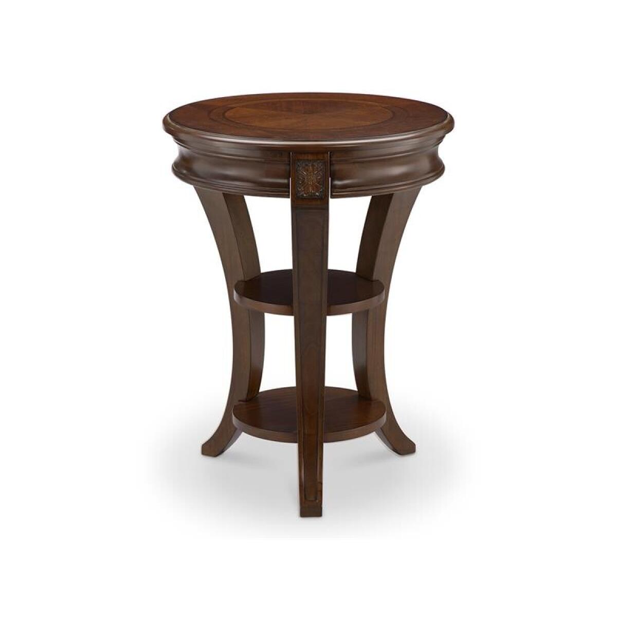 Winslet Round Accent Table End tables Brown 4