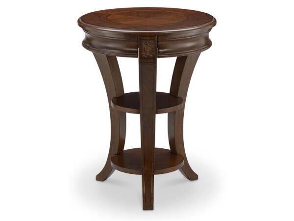 Winslet Round Accent Table End tables Brown