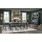 Chimney Leg Table Dining Tables Barnwood Oak And Kettle Black 22