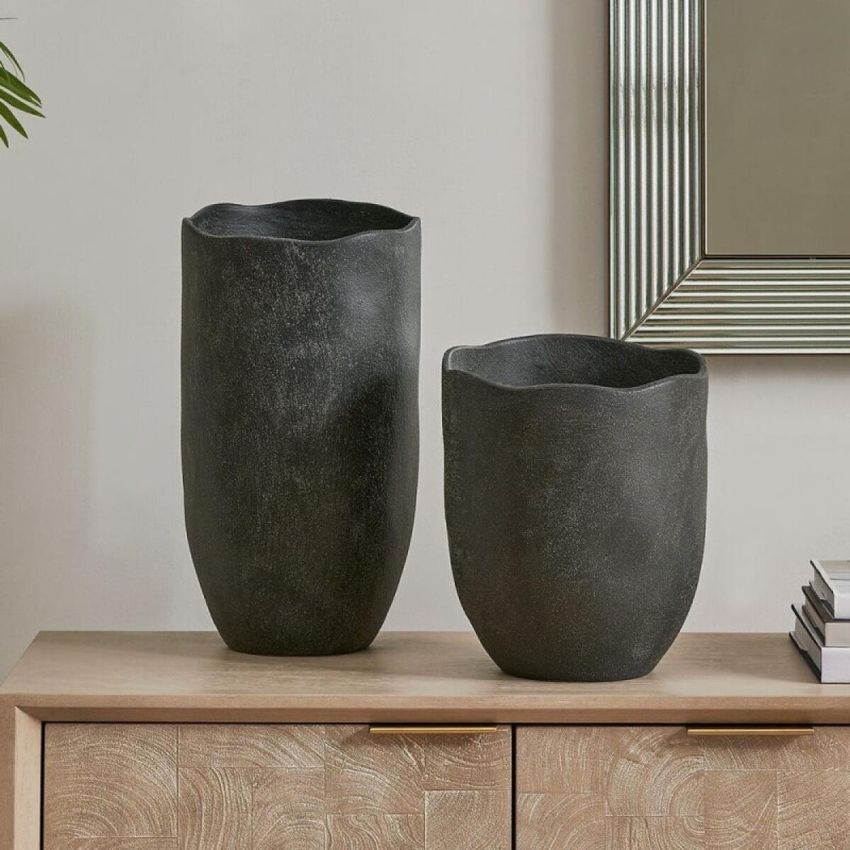 e5203a848baa618f9300ac88da9e4c8a Komorebi Indoor-outdoor Vases, S/2 - Image 1