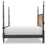 Complete Bobbin Post Bed 6/6 King Beds Barnwood Oak And Kettle Black 16