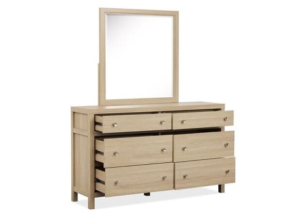 Merrifield Double Drawer Dresser Dressers Cream 16