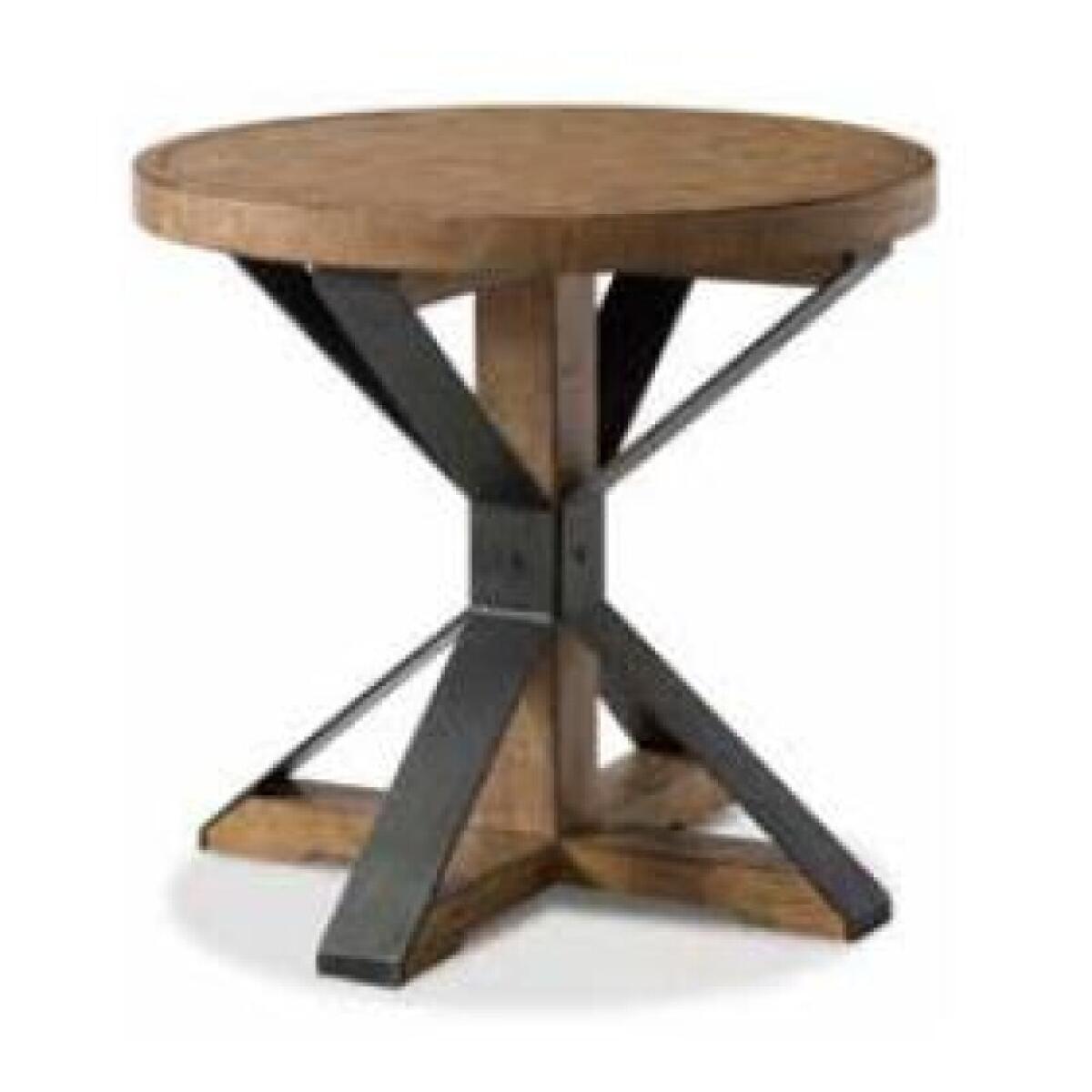 Round End Table End tables Brown 4