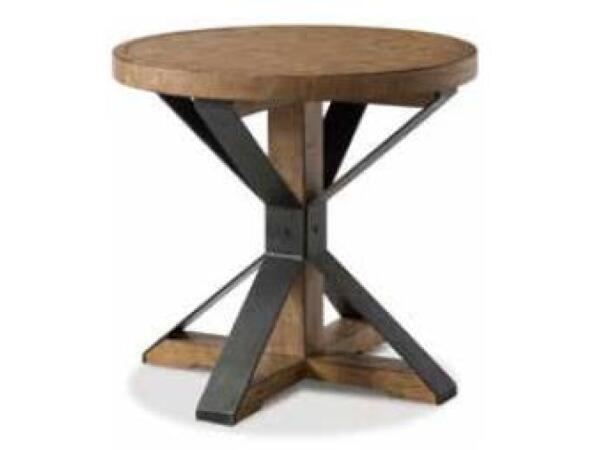 Round End Table End tables Brown