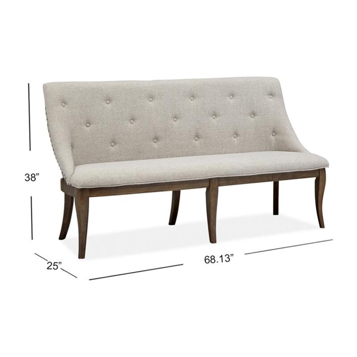 Roxbury D5011-78 Bench w/Upholstered Seat & Back - Image 5