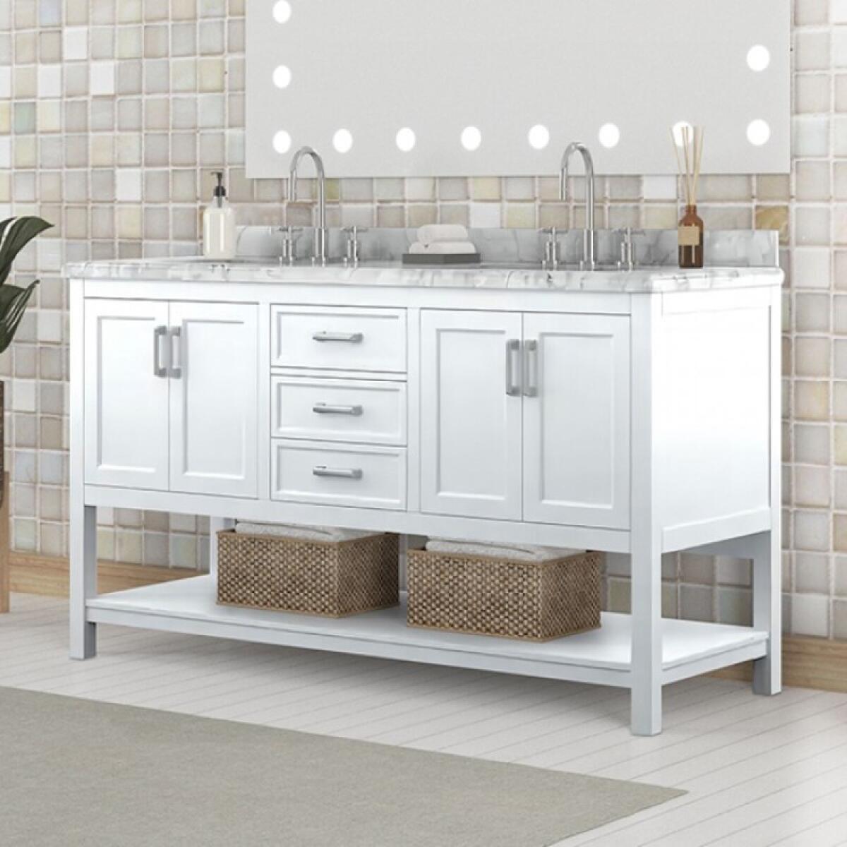 Reston 61" Vanity with Top/ Sink - Image 2