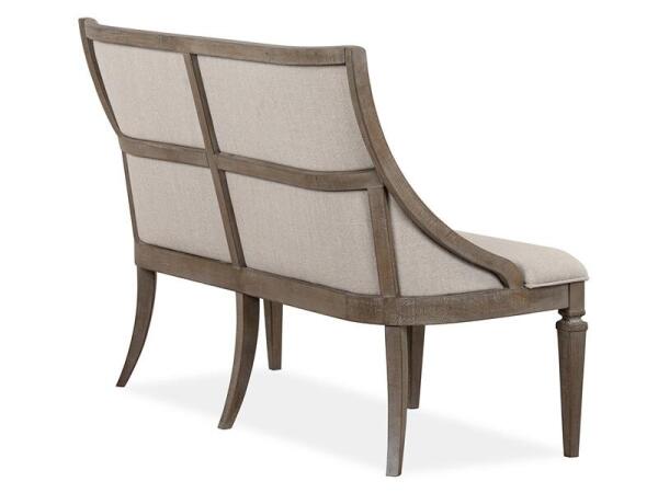 Lancaster Bench w/Upholstered Seat & Back - Image 3