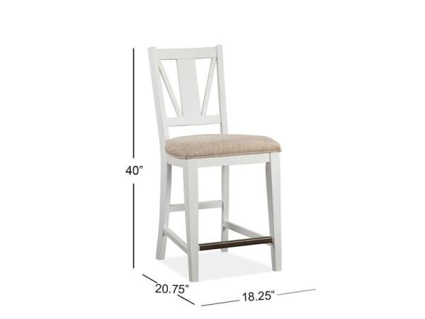 Heron Cove Counter Chair w/Upholstered Seat (2/ctn) Chairs & Benches Chairs & Benches 9