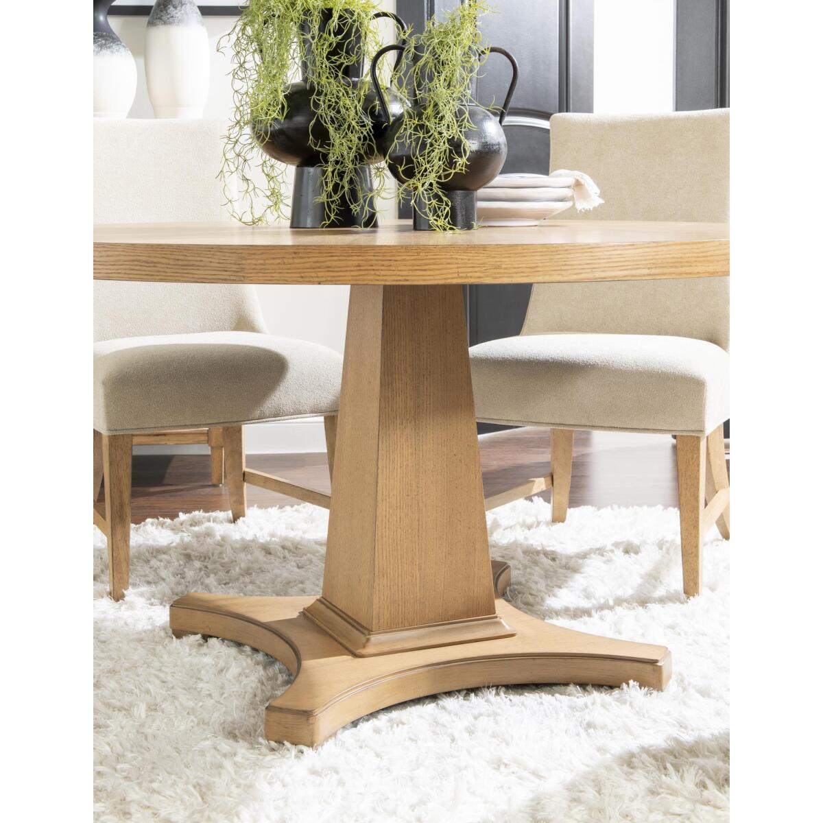 Complete Round Pedestal Table Dining Sets Cream 8