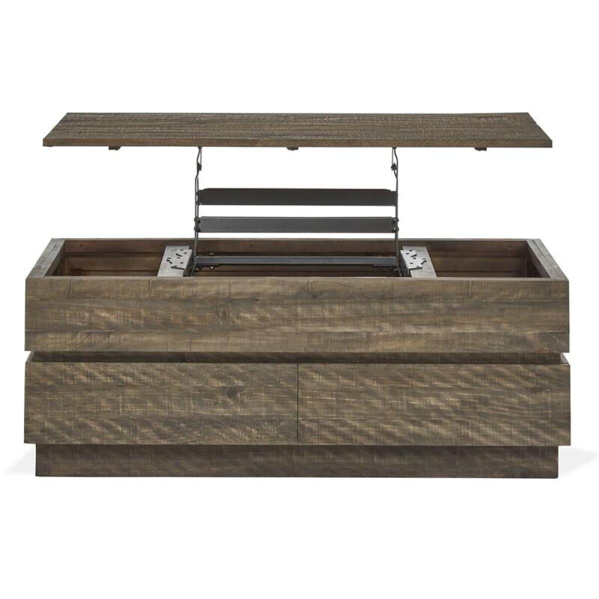 Baisden Lift Top Storage Cocktail Table w/Casters - Image 3