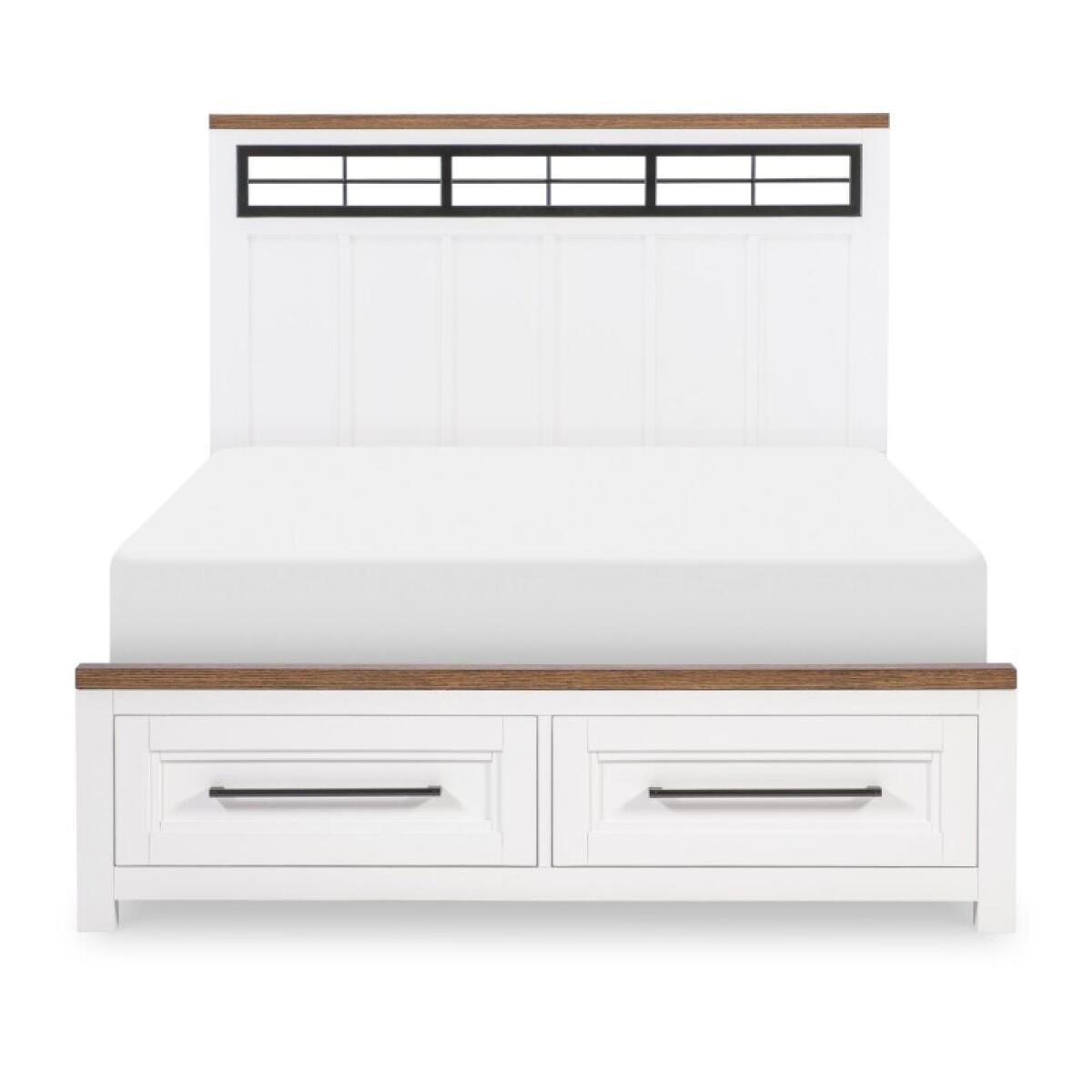 Complete Metalwork Panel Bed W. Storage Footboard, Full 4/6 Youth Beds Legacy Classic Furniture 5