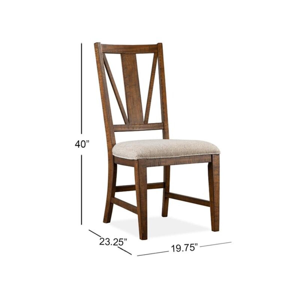 Bay Creek Dining Side Chair w/Upholstered Seat (2/ctn) Chairs & Benches Brown 6