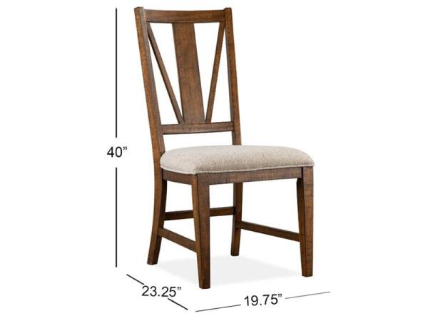 Bay Creek Dining Side Chair w/Upholstered Seat (2/ctn) Chairs & Benches Brown 14