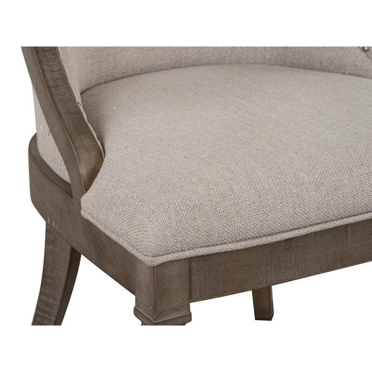 Lancaster D4352-73 Dining Arm Chair w/Upholstered Seat & Back (2/ctn) - Image 4