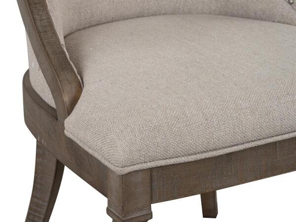 Lancaster D4352-73 Dining Arm Chair w/Upholstered Seat & Back (2/ctn) - Image 4
