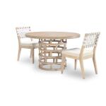 Complete Round Pedestal Table Dining Sets Brown 24