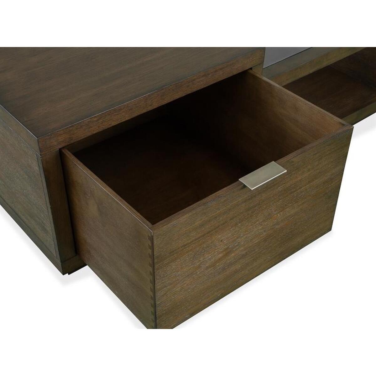 Merrick Rectangular Cocktail Table w/Casters Cocktail & Coffee Tables Brown 12