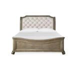 Complete King Sleigh Bed w/Shaped Footboard Beds Beds 8