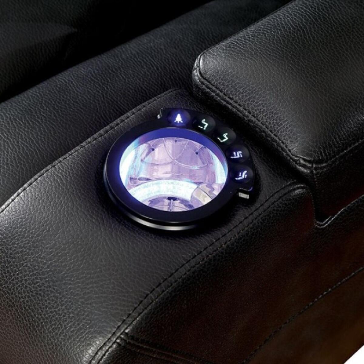 Zaurak Love Seat Recliners Black 8