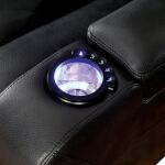 Zaurak Love Seat Recliners Black 17