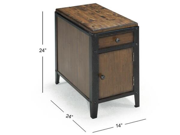 Pinebrook T1755-31 Chairside Door End Table - Image 3