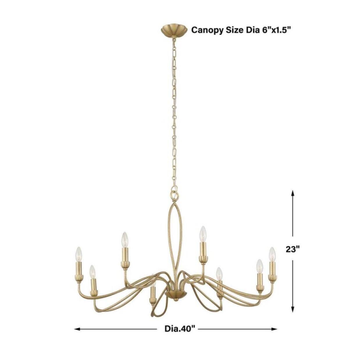 Corella, 8 Lt Chandelier - Image 14