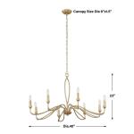 Corella, 8 Lt Chandelier - Image 14