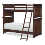Complete Panel Full Bed Cherry Finish Youth Beds Brown 2
