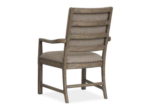 Claremont Dining Arm Chair w/Upholstered Seat & Back (2/ctn) Chairs & Benches Brown 14