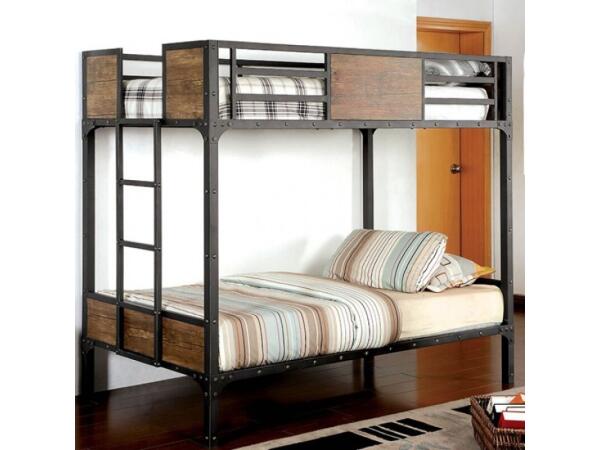 Clapton Twin/Twin Bunk Bed Youth Beds Black